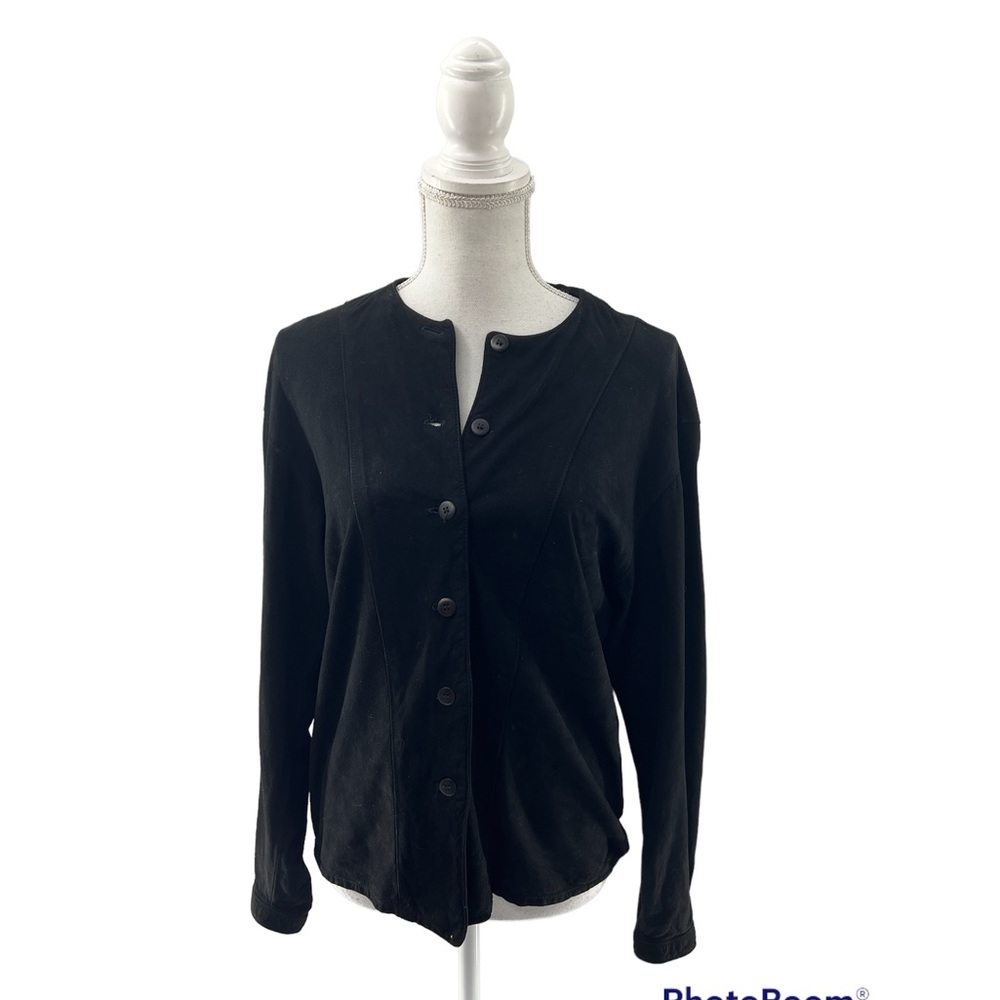 Lanna Suede Button Down Shirt